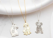 Custom Pet Silhouette Necklace