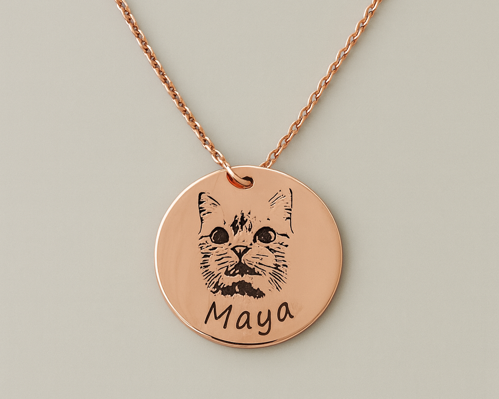 Personalized Pet Portrait Necklace