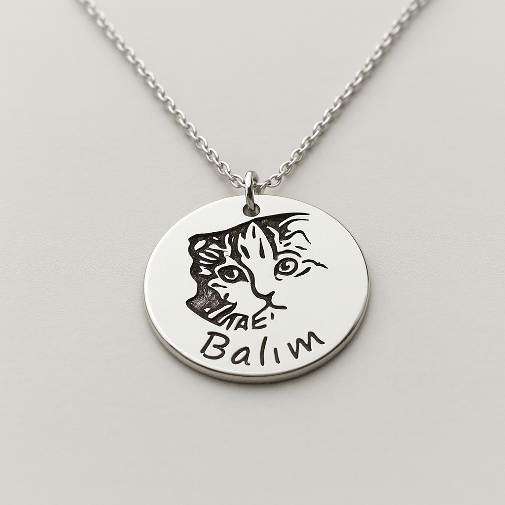 Personalized Pet Portrait Necklace