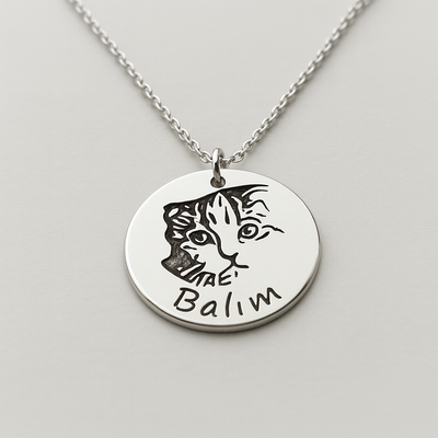 Personalized Pet Portrait Necklace