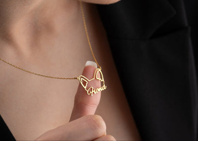Custom Dog Ear Necklace 