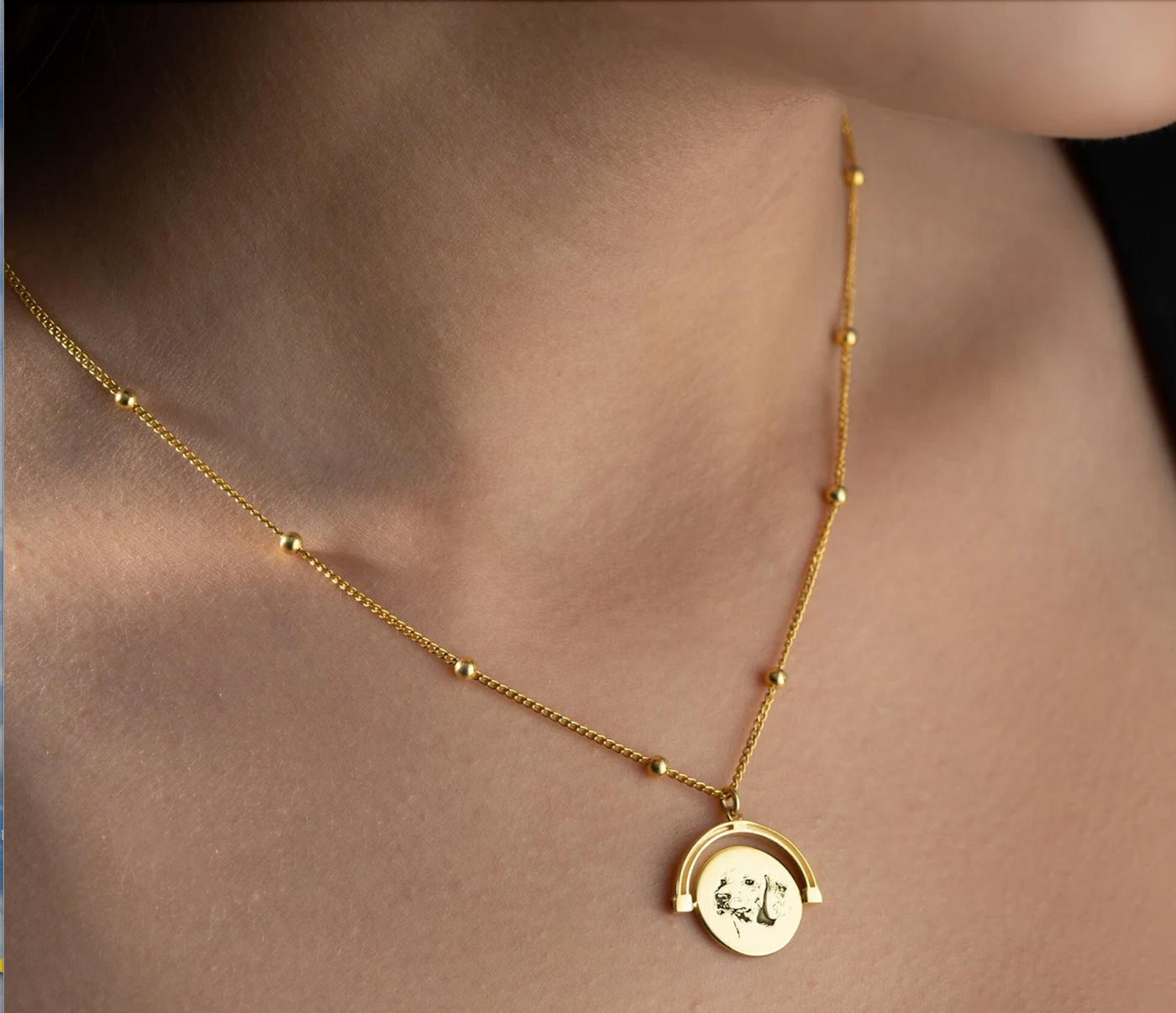Pet Portrait Chain Necklace